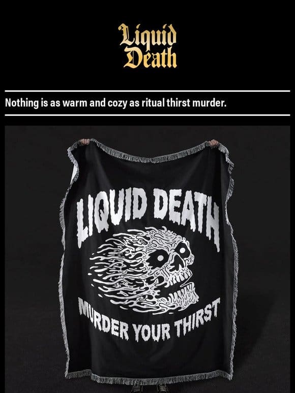 Instant Death Woven Blanket