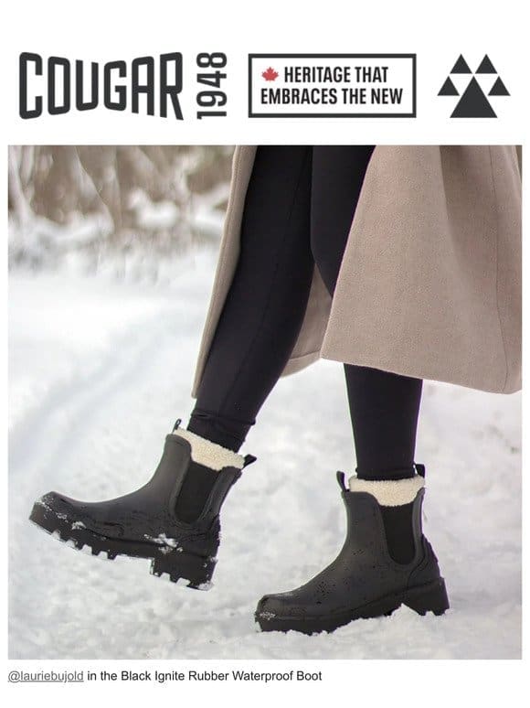 Insulated Rubber Rain Boot for Winter
