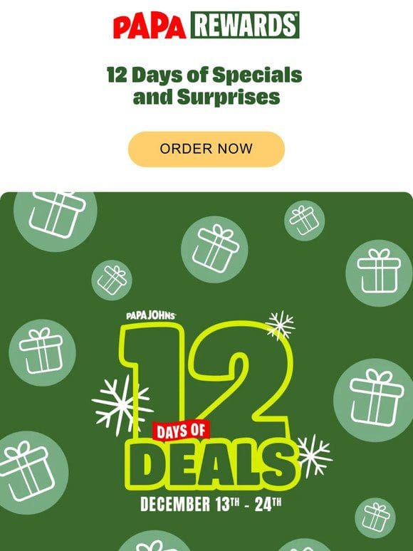 Introducing 12 Days of Delicious Deals