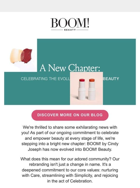 Introducing BOOM! Beauty: A fresh chapter begins