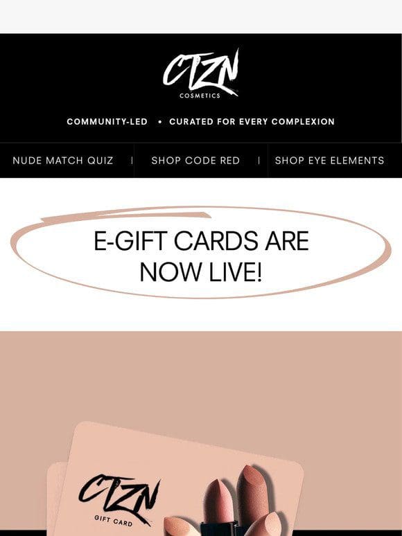 Introducing E-Gift Cards!