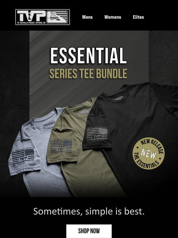 Introducing: Essentials Series Tee Bundle