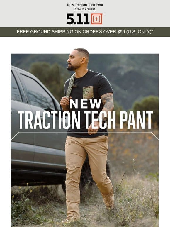 Introducing The Ultimate Outdoor Companion – The Traction Tech Pant!