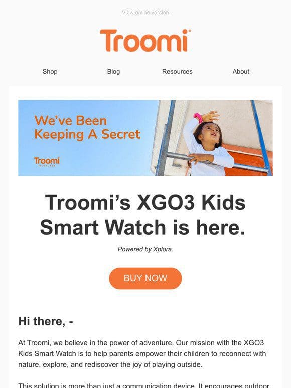 Introducing Troomi’s XGO3 Kids Smart Watch!