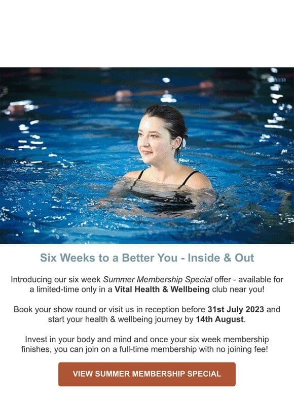 Introducing our Vital Summer Membership Special!  ️‍♀️