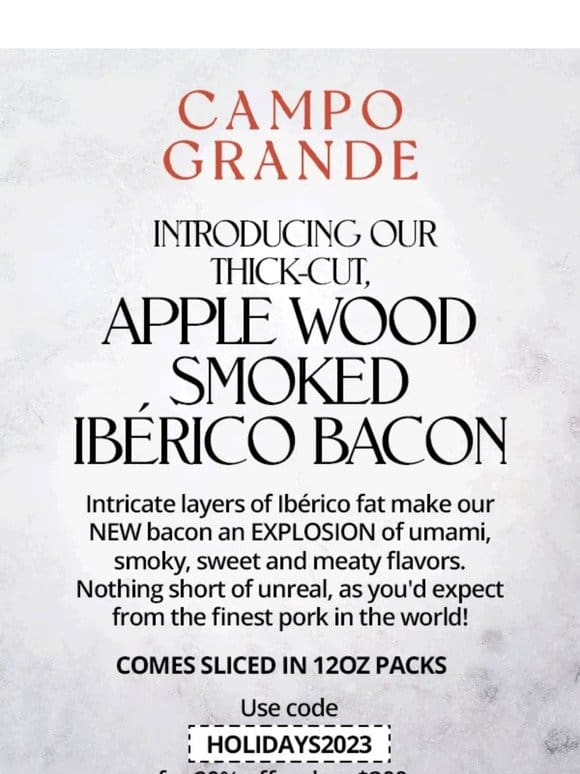Introducing our new IBÉRICO Bacon
