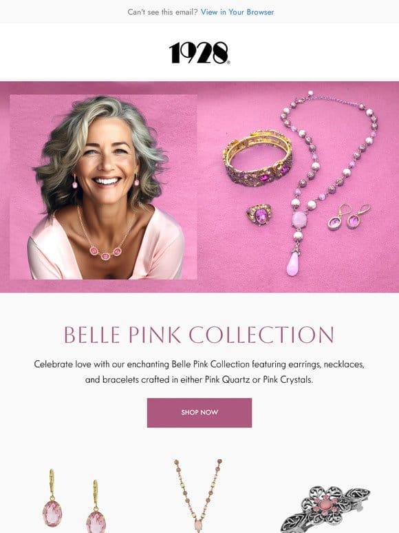 Introducing the Belle Pink Jewelry Collection