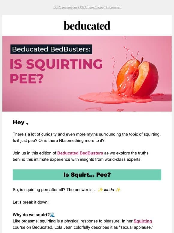 Is Squirting Pee?