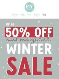 It’s On! Our Annual Winter Sale