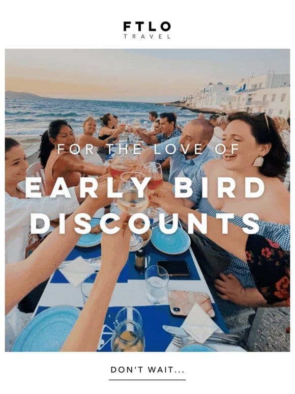 It’s the last month of Early Bird Pricing