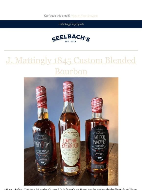 J. Mattingly 1845 Custom Blended Bourbon