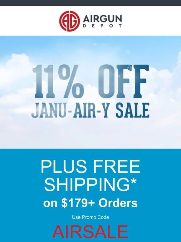 Janu-AIR-y: 11% OFF SALE