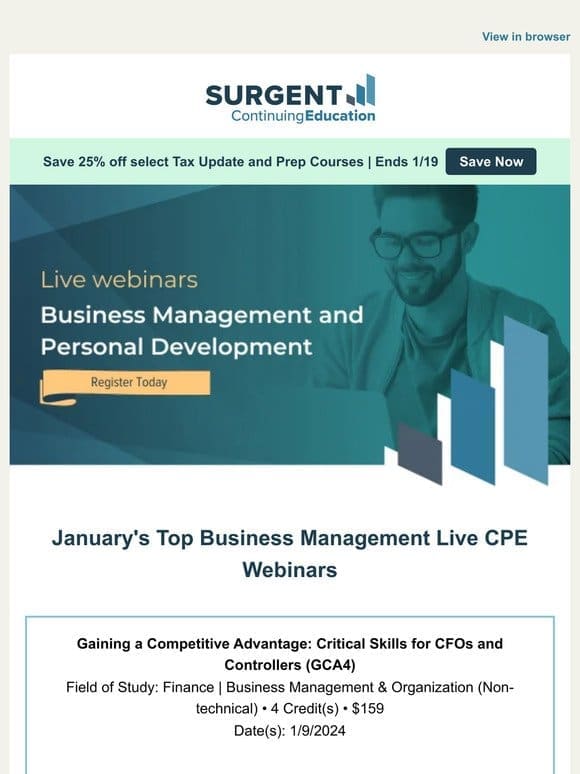 January’s Top Firm Management Courses