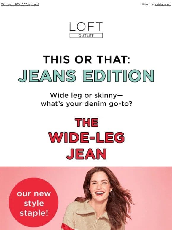 Jeans: wide-leg or straight-fit?