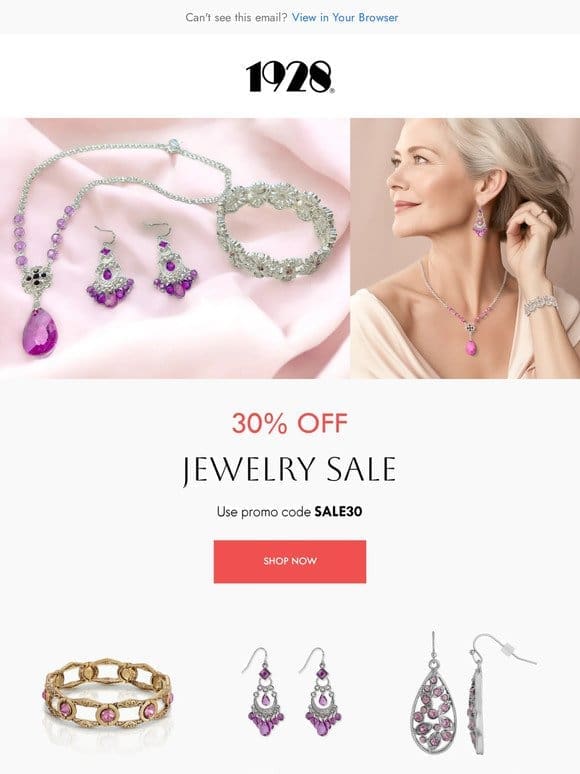 Jewelry Sale. 30% OFF
