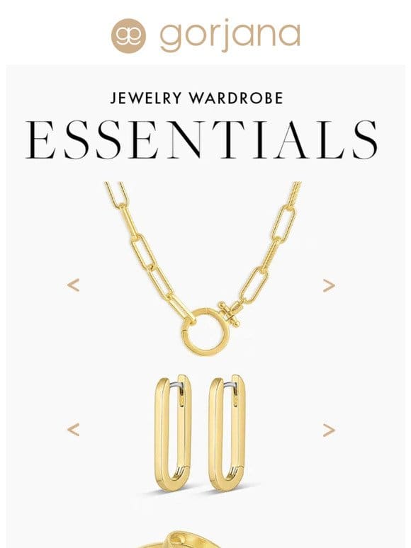 Jewelry wardrobe essentials —
