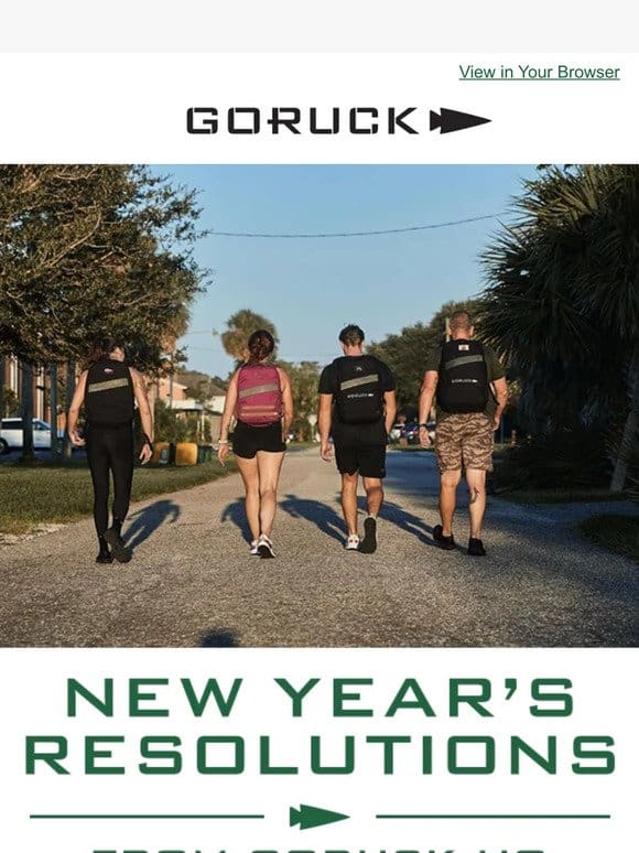 Join in GORUCK HQ’s New Year’s Resolutions