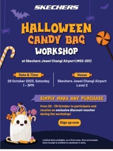 Join us for a spooktacular time at Skechers Jewel Changi Airport!