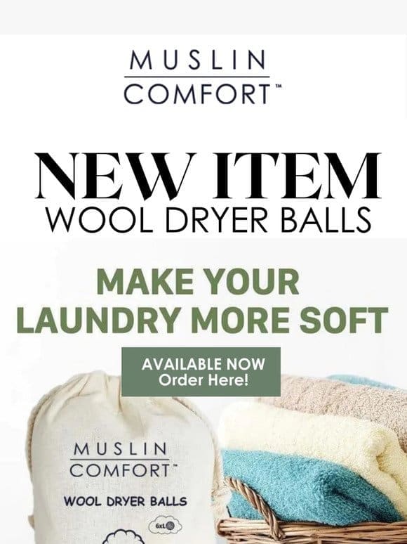 Just Dropped: Wool Dryer Balls