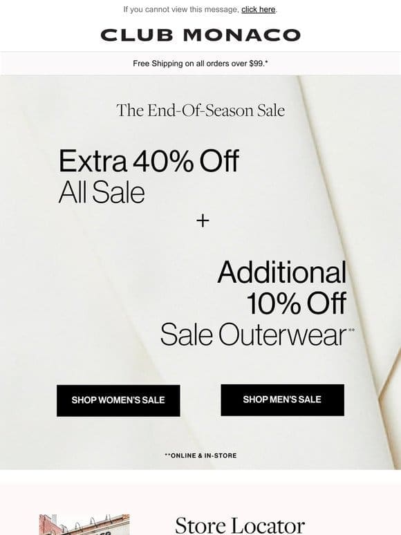 Just In: EXTRA 40% Off ALL SALE