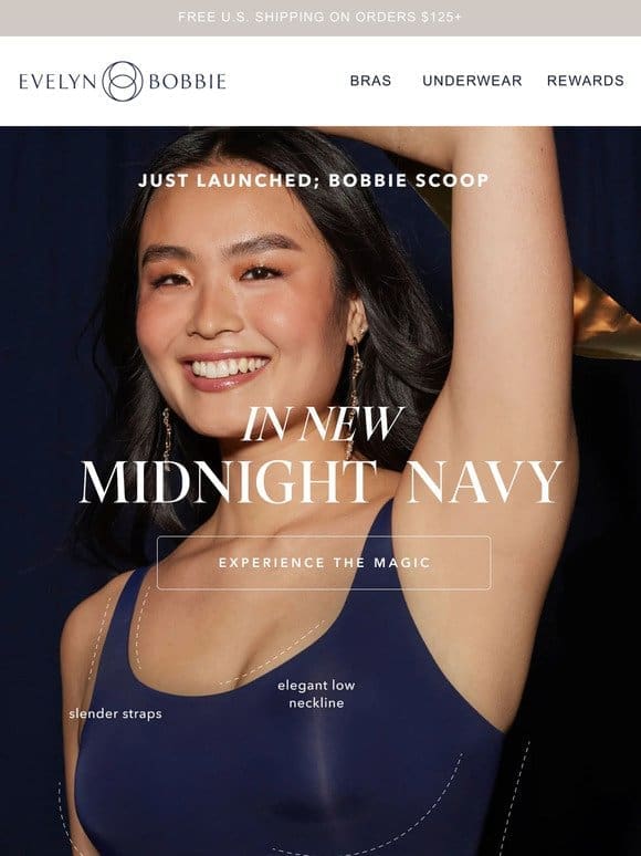 Just Launched: Bobbie Scoop in Midnight Navy