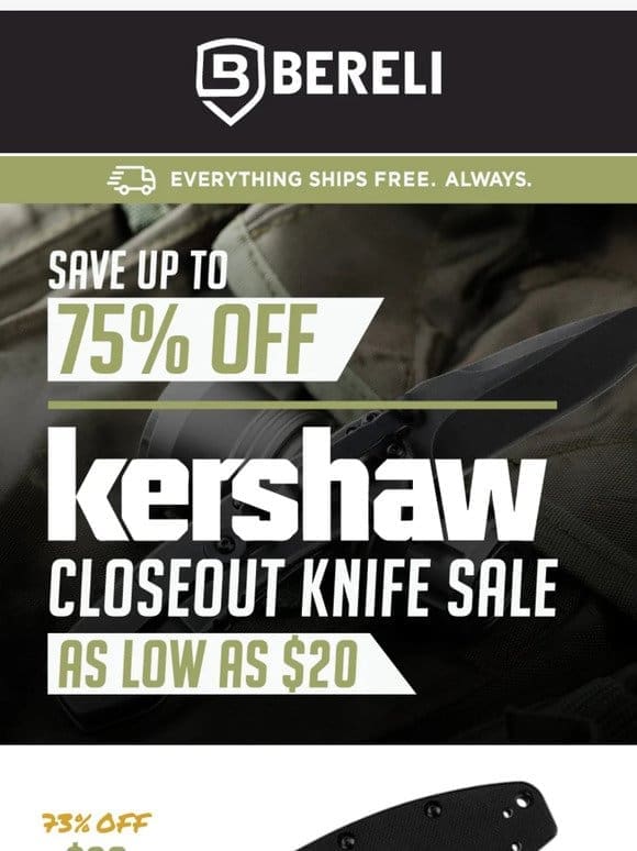 Just What You Wished For   Kershaw Knives Closeout SALE!