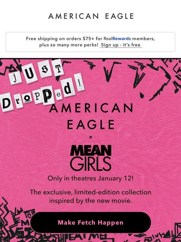 Just dropped! AE x Mean Girls
