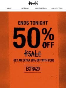 ++ KSALE ENDS TONIGHT ++