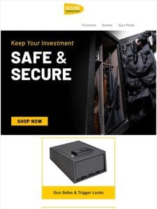 Keep your investment safe and secure.