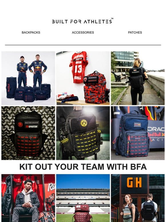 Kit out your Team with Built For Athletes