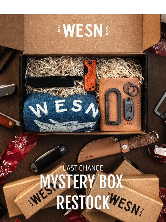 LAST CALL: MYSTERY BOXES