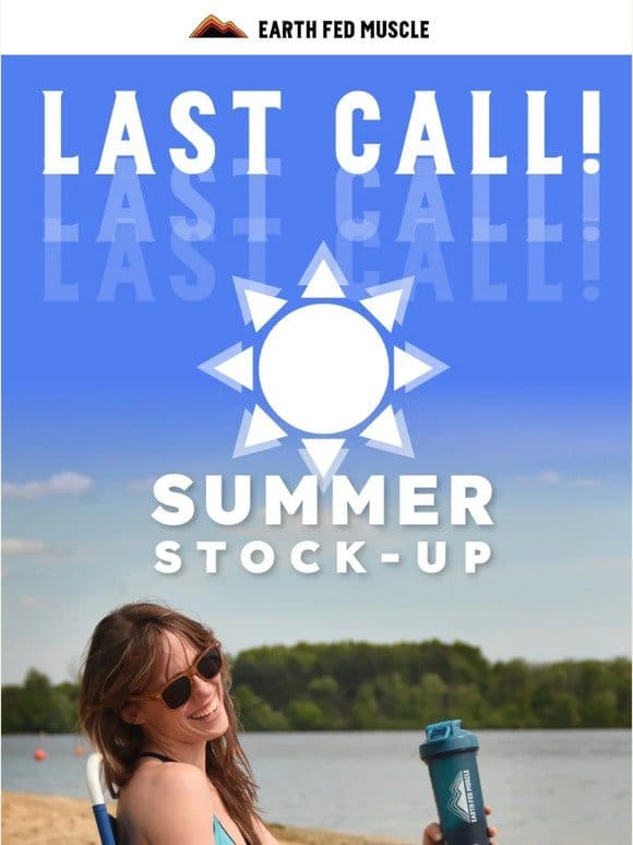 LAST CALL – up to 20% off