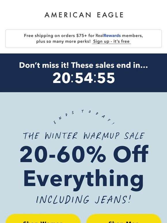 LAST CHANCE   20-60% OFF EVERYTHING