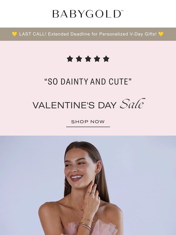 LAST CHANCE: Personalized V-Day Gifts + 20% OFF