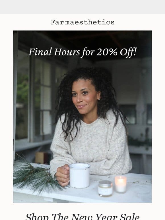LAST CHANCE for 20% OFF!