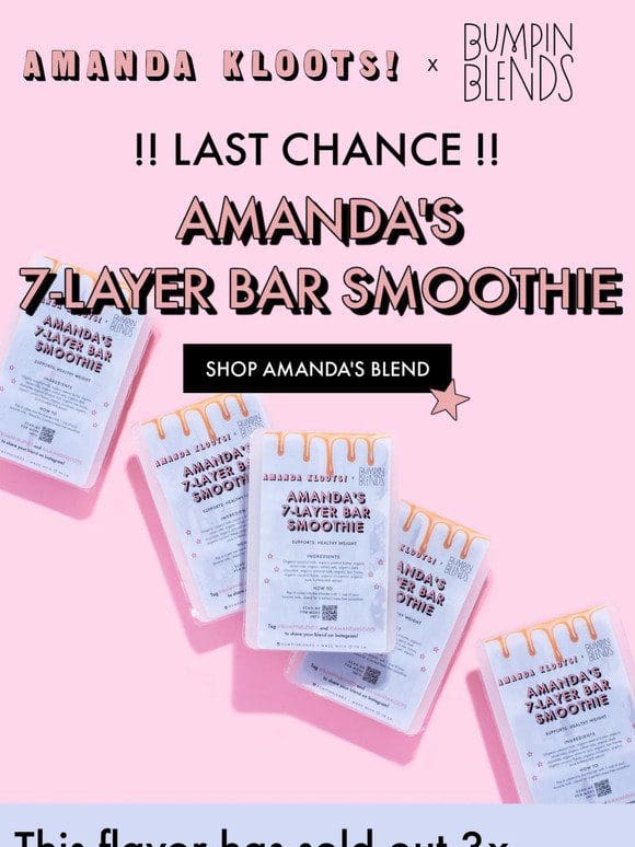 LAST CHANCE for Amanda’s 7-Layer Bar Smoothie