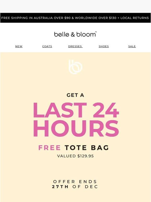 LAST CHANCE to Snag Your Free Bag! ✨ ️