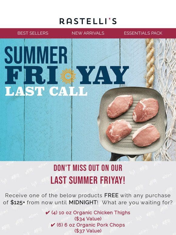 LAST Chance for our Summer FriYAYs!