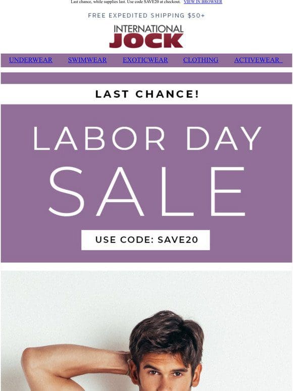 LAST DAY TODAY: 20% Off Sitewide