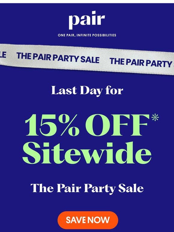 LAST DAY for 15% Off