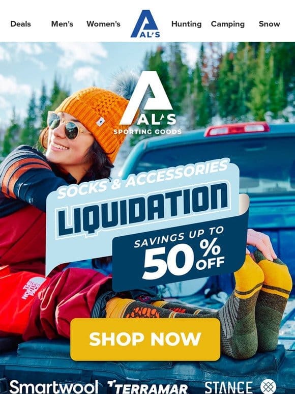 LIQUIDATION SALE ⚡ UP TO 50% OFF!