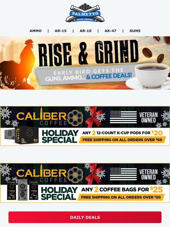 Last Call: Caliber Coffee’s Year-End Holiday Deals!