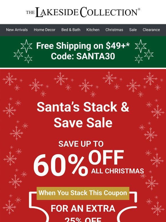 Last Call For Santa Stack & Save!