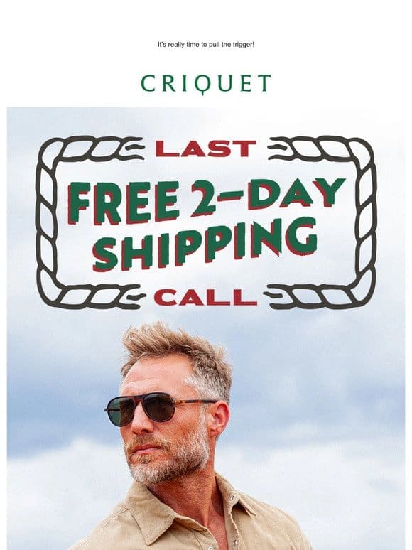 Last Call Free 2-Day Shipping on Orders 249+