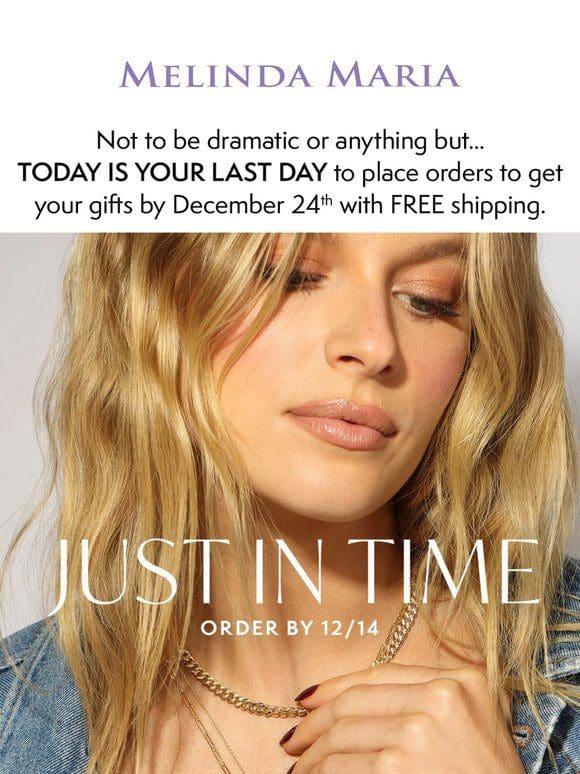 Last Call for Free Holiday Shipping