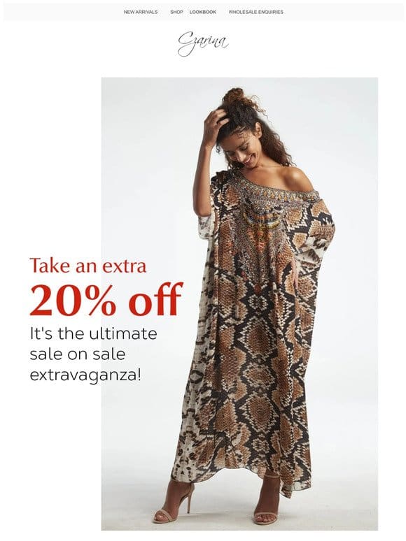 Last Chance | Extra 20% Off Sale