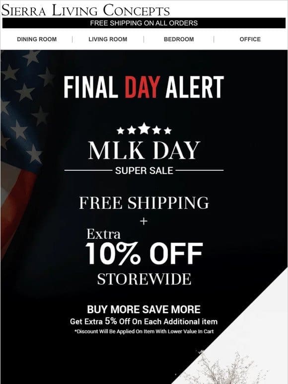 Last Chance for MLK Day Savings – Shop Now!