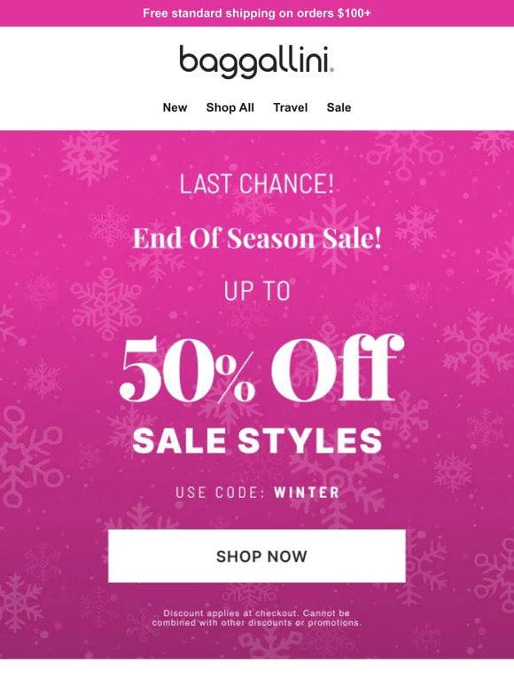 Last Chance—up to 50% off Sale Styles