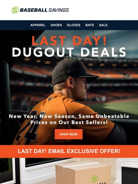 Last Day For Dugout Deals! Save Up To 60%!