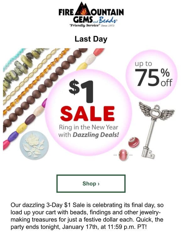 Last Day for $1 Deals!